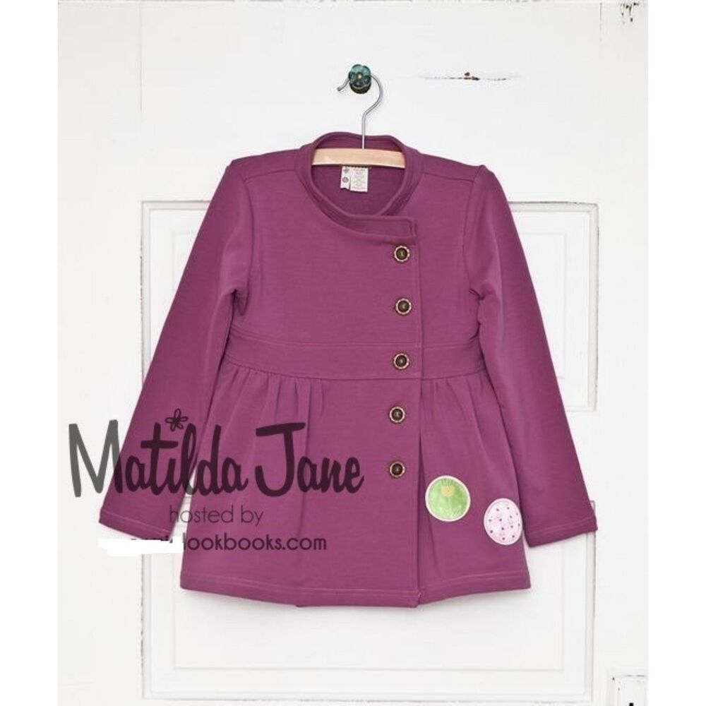 NEW Matilda Jane girls jacket 12 14 pa coat mauve Amethyst Willow Secret Fields